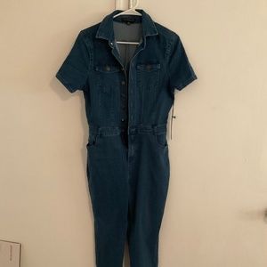 Haute Monde size large jean jumpsuit